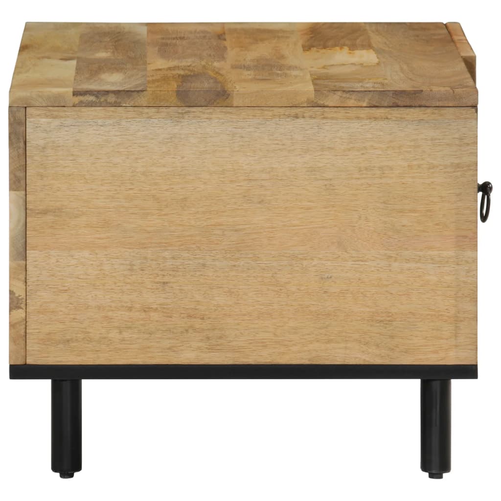 Mesa De Centro De Madera Maciza De Mango 80X50X40 Cm