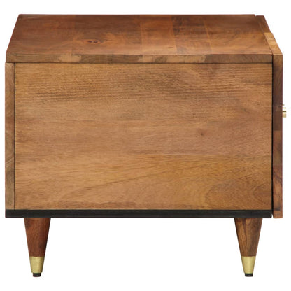 Mesa De Centro De Madera Maciza De Mango 80X50X40 Cm