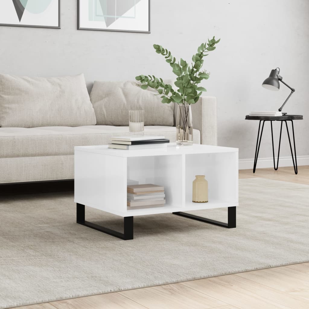 Mesa De Centro Madera Contrachapada 60X50X36,5 Cm