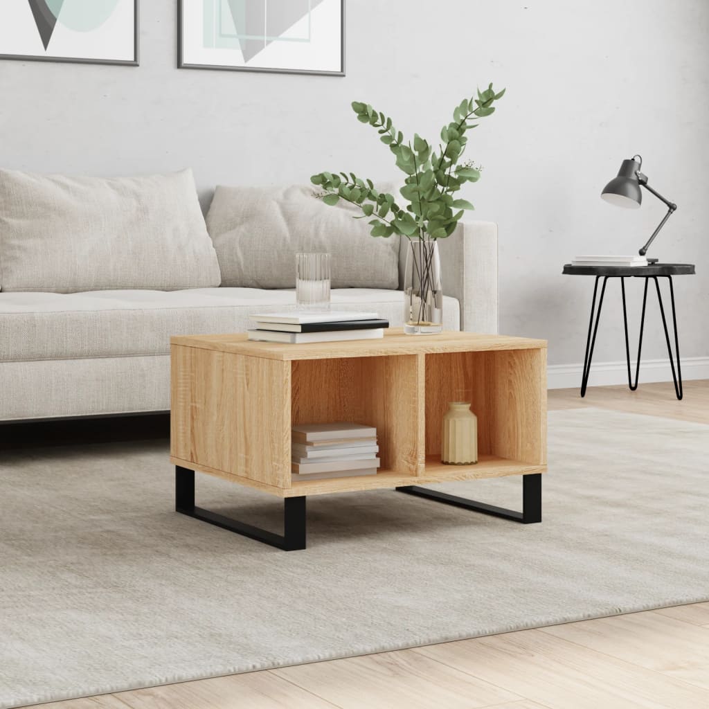 Mesa De Centro Madera Contrachapada 60X50X36,5 Cm