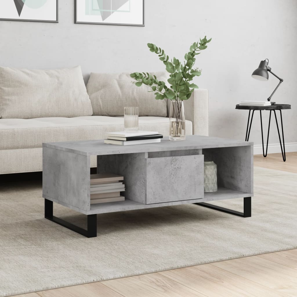 Mesa De Centro Madera Contrachapada 90X50X36,5 Cm