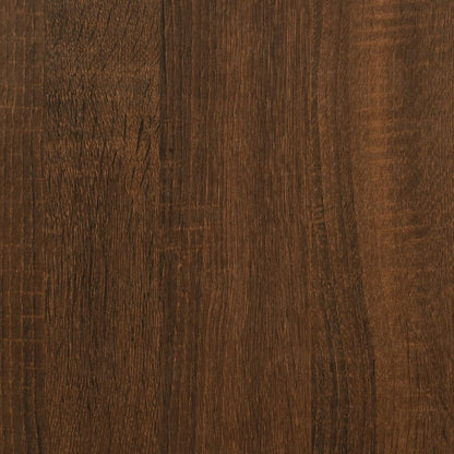 Mesa De Centro Madera Contrachapada Roble Marrón 60X44,5X45 Cm