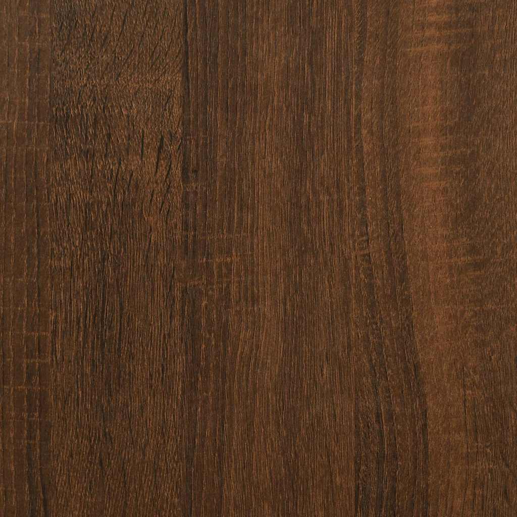 Mesa De Centro Madera Contrachapada Roble Marrón 90X44,5X45 Cm