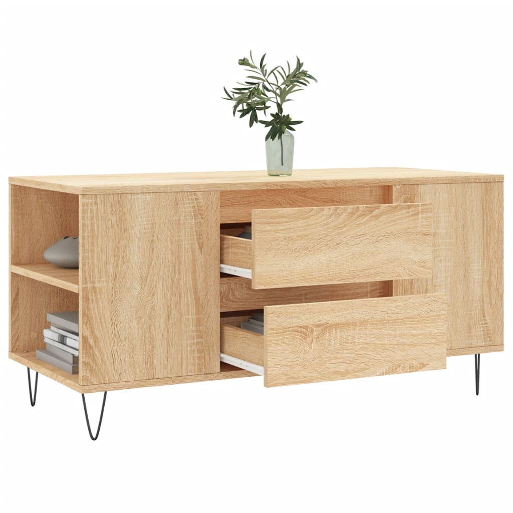 Mesa De Centro Madera De Ingeniería 102X44,5X50 Cm