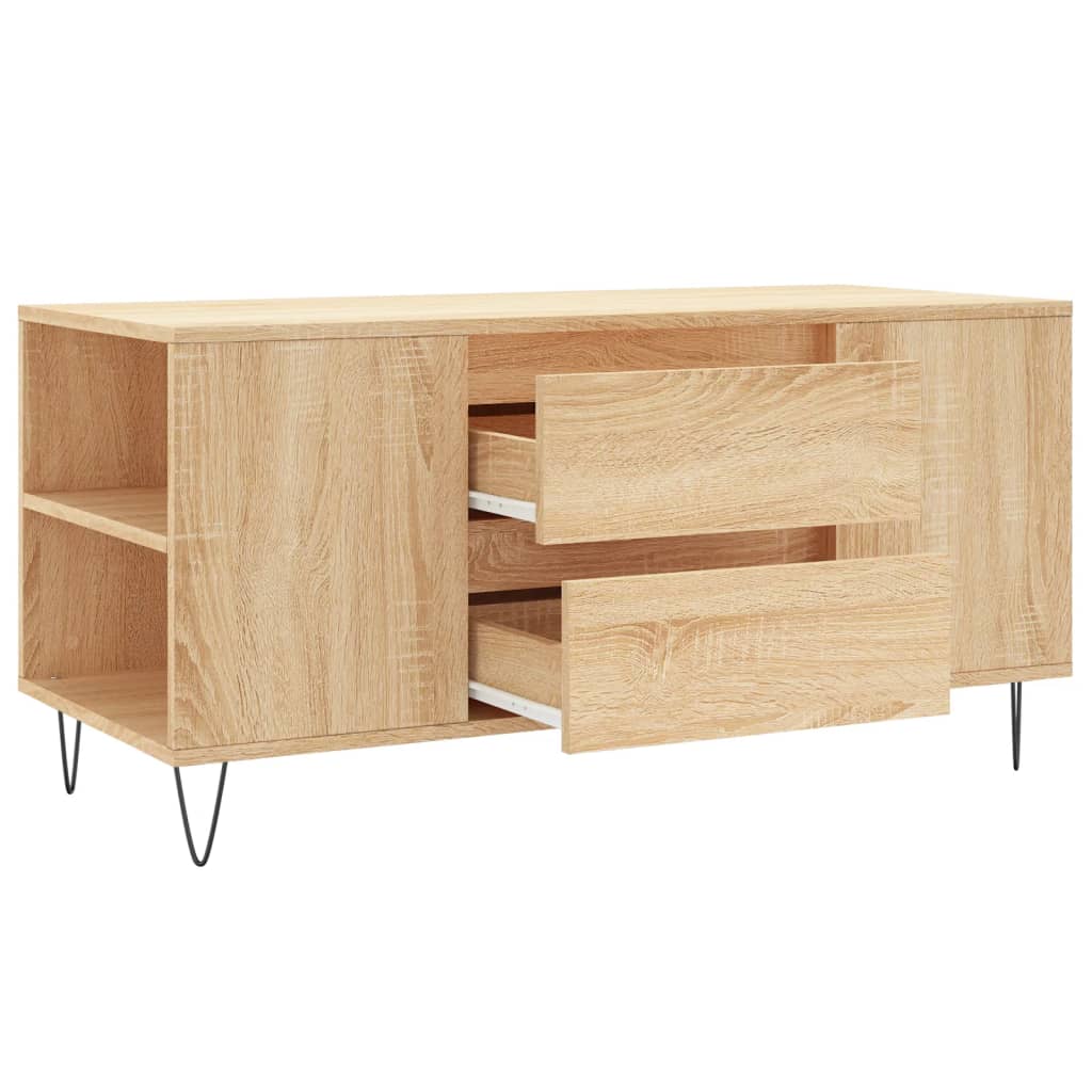 Mesa De Centro Madera De Ingeniería 102X44,5X50 Cm