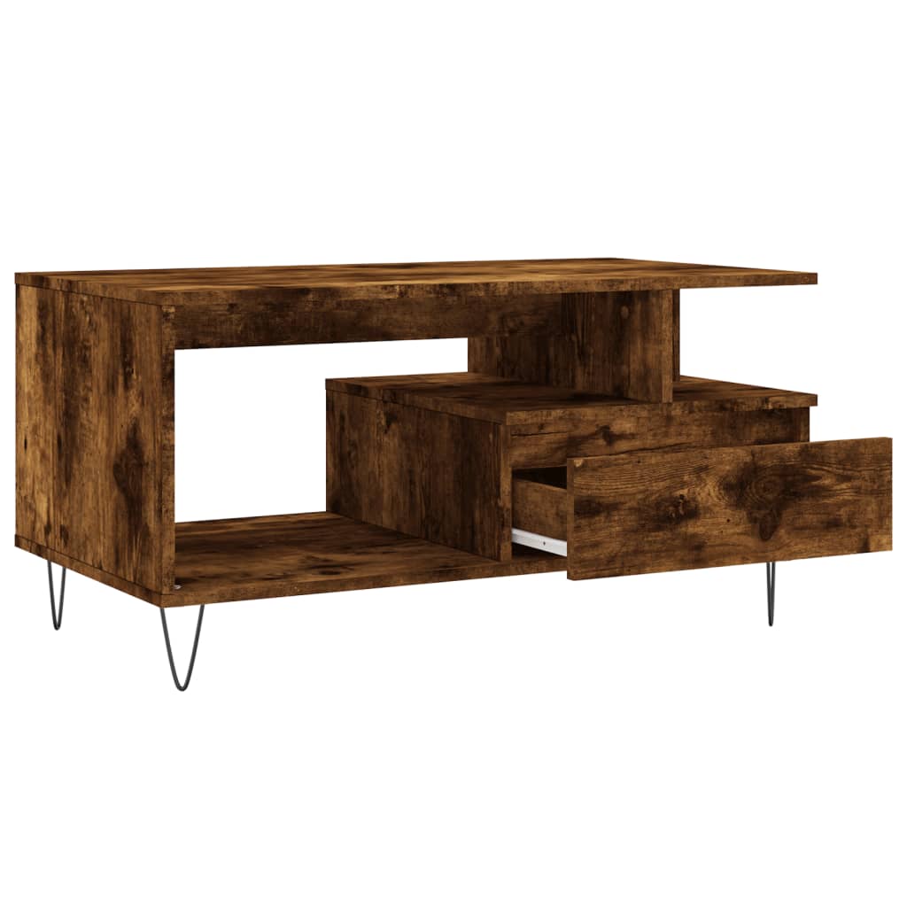 Mesa De Centro Madera Contrachapada 90X49X45 Cm