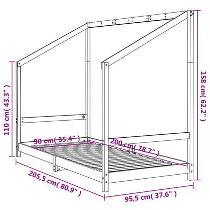 Estructura De Cama Para Niños Madera De Pino