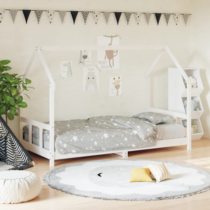 Estructura De Cama Infantil Madera De Pino 90X190Cm