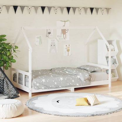 Estructura De Cama Infantil Madera De Pino 90X190Cm