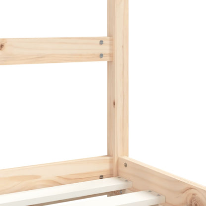 Estructura De Cama De Niños Madera Maciza De Pino 2X(90X160) Cm