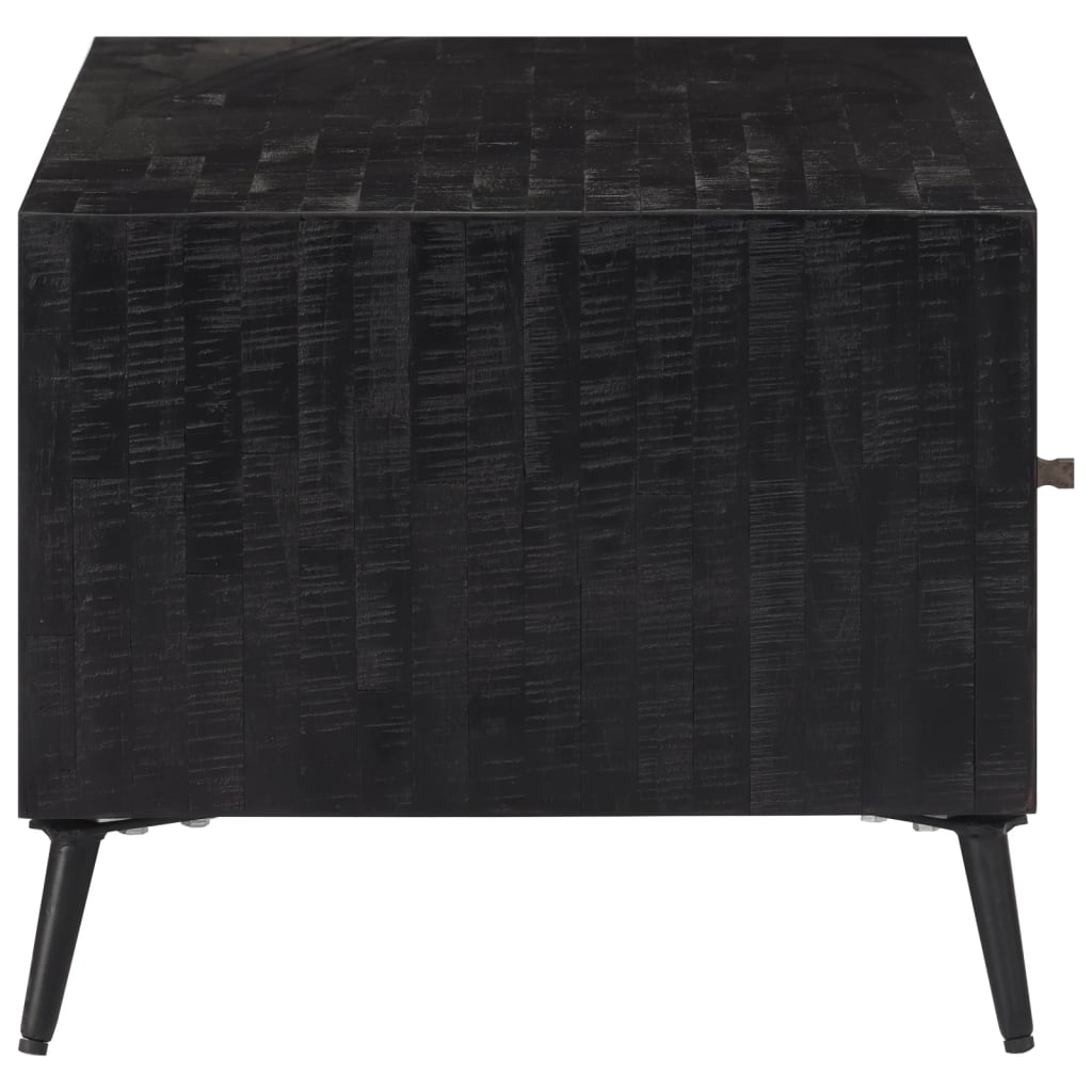 Mesa De Centro Teca Reciclada Maciza 90X50X41 Cm