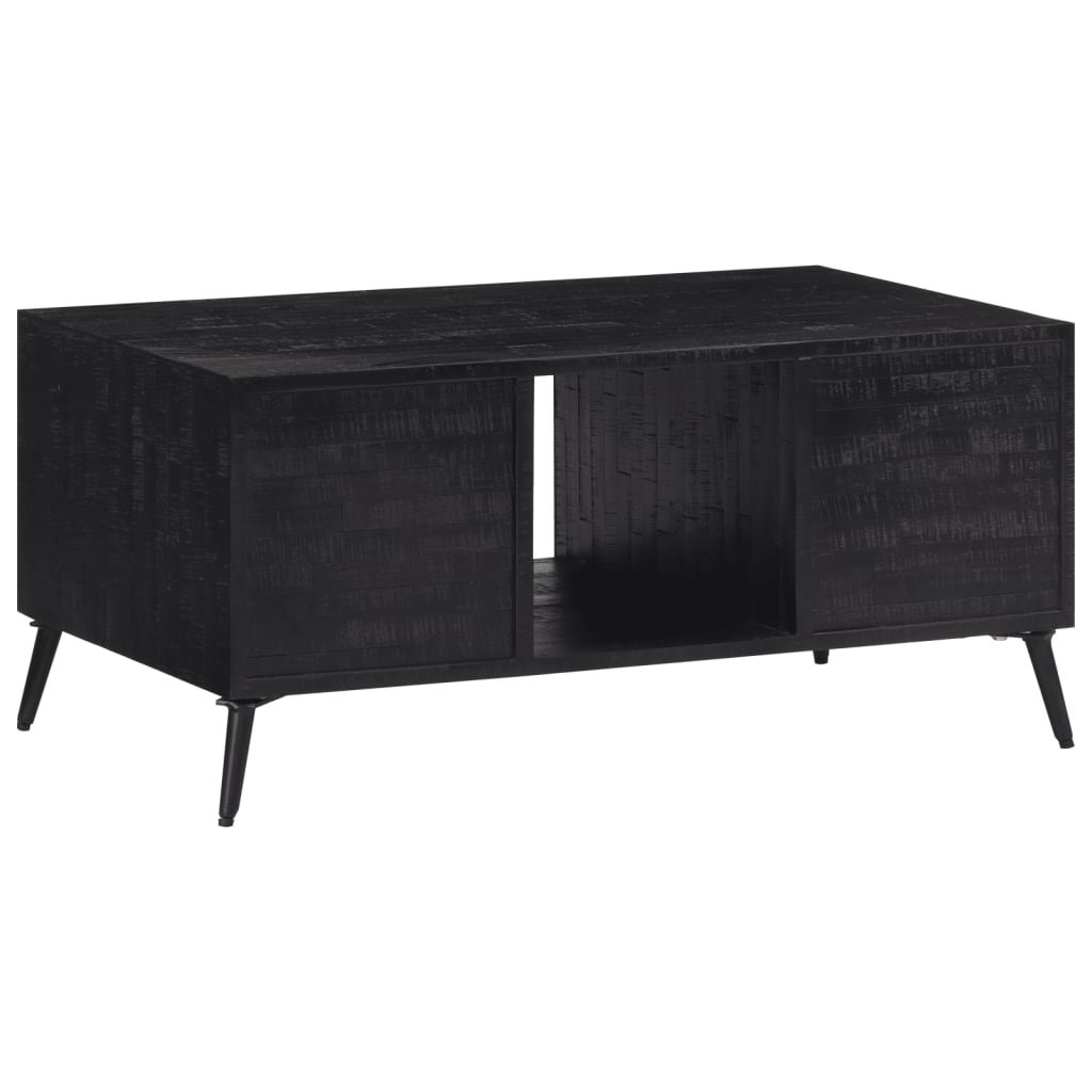 Mesa De Centro Teca Reciclada Maciza 90X50X41 Cm