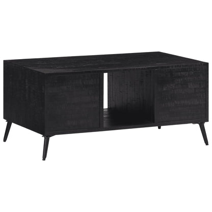 Mesa De Centro Teca Reciclada Maciza 90X50X41 Cm