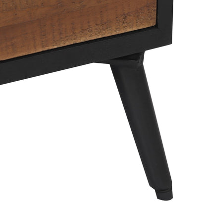 Mesa De Centro Teca Reciclada Maciza 90X50X41 Cm