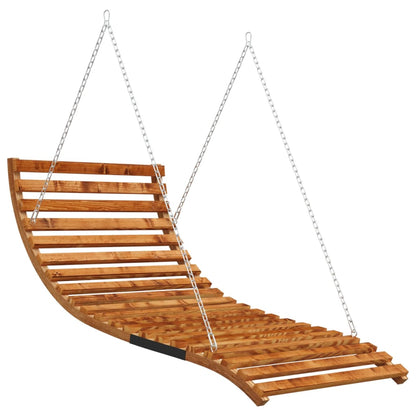 Tumbona Columpio Con Acabado Teca Madera Maciza Abeto