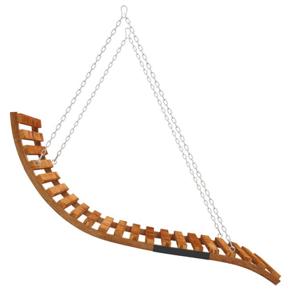 Tumbona Columpio Con Toldo Madera Maciza Abeto Acabado De Teca