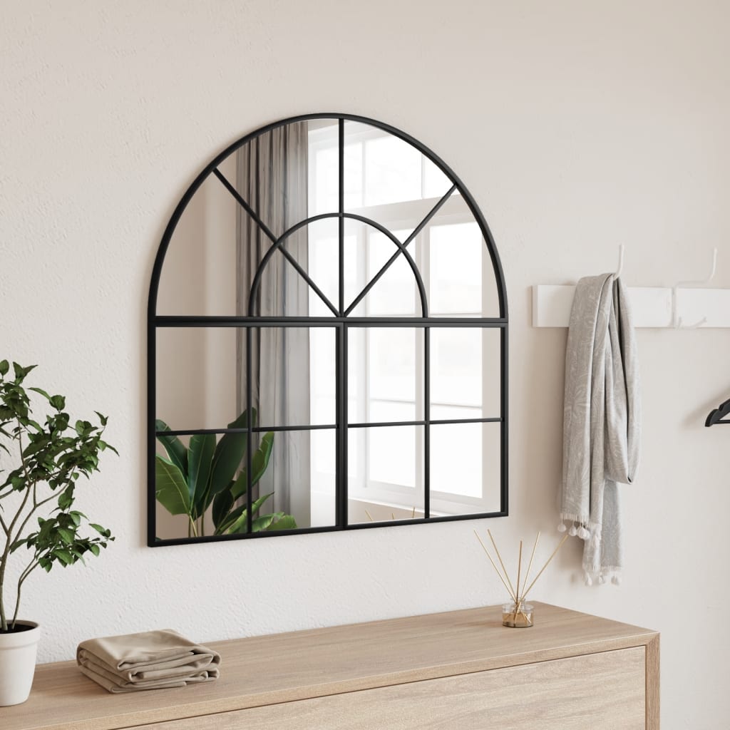 Espejo De Pared Arco De Hierro Negro