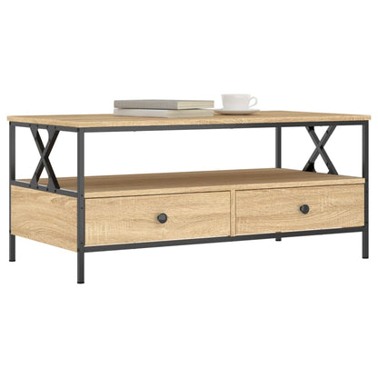 Mesa De Centro Madera De Ingeniería 100X51X45 Cm