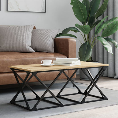 Mesa De Centro Madera De Ingeniería 100X49X40 Cm