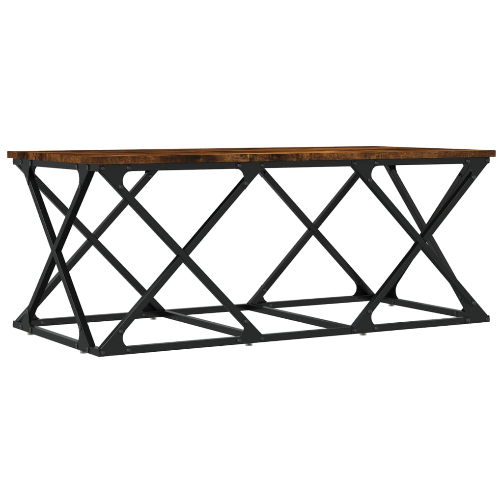 Mesa De Centro Madera De Ingeniería 100X49X40 Cm