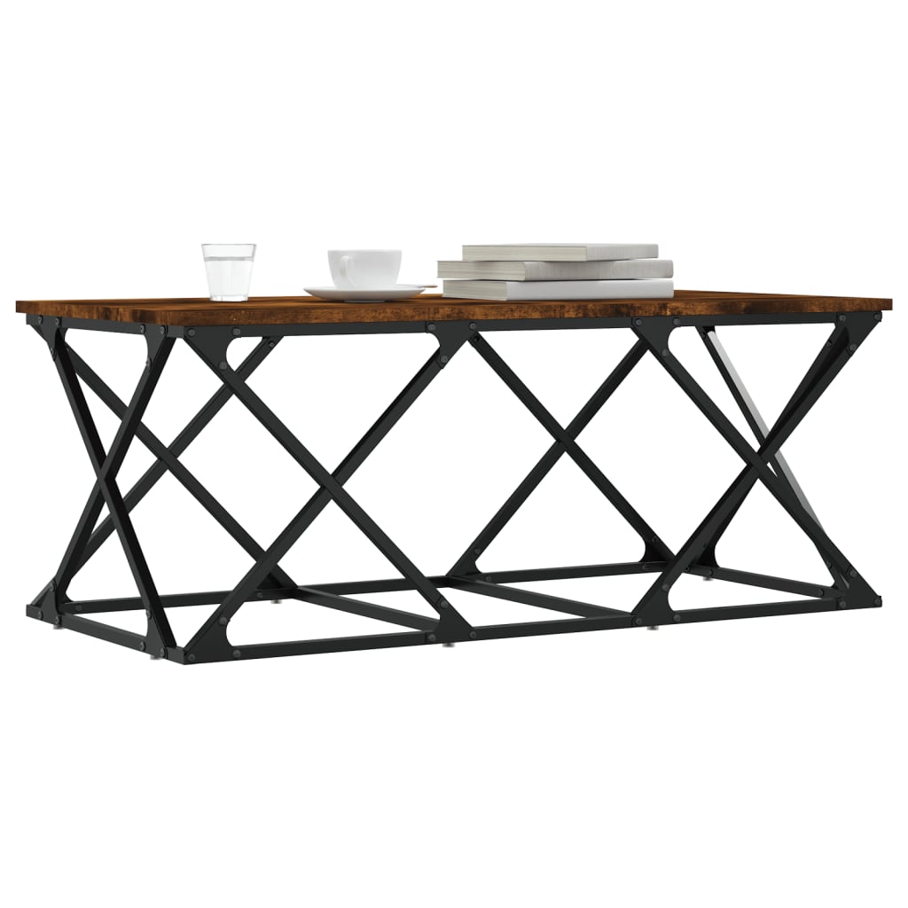 Mesa De Centro Madera De Ingeniería 100X49X40 Cm