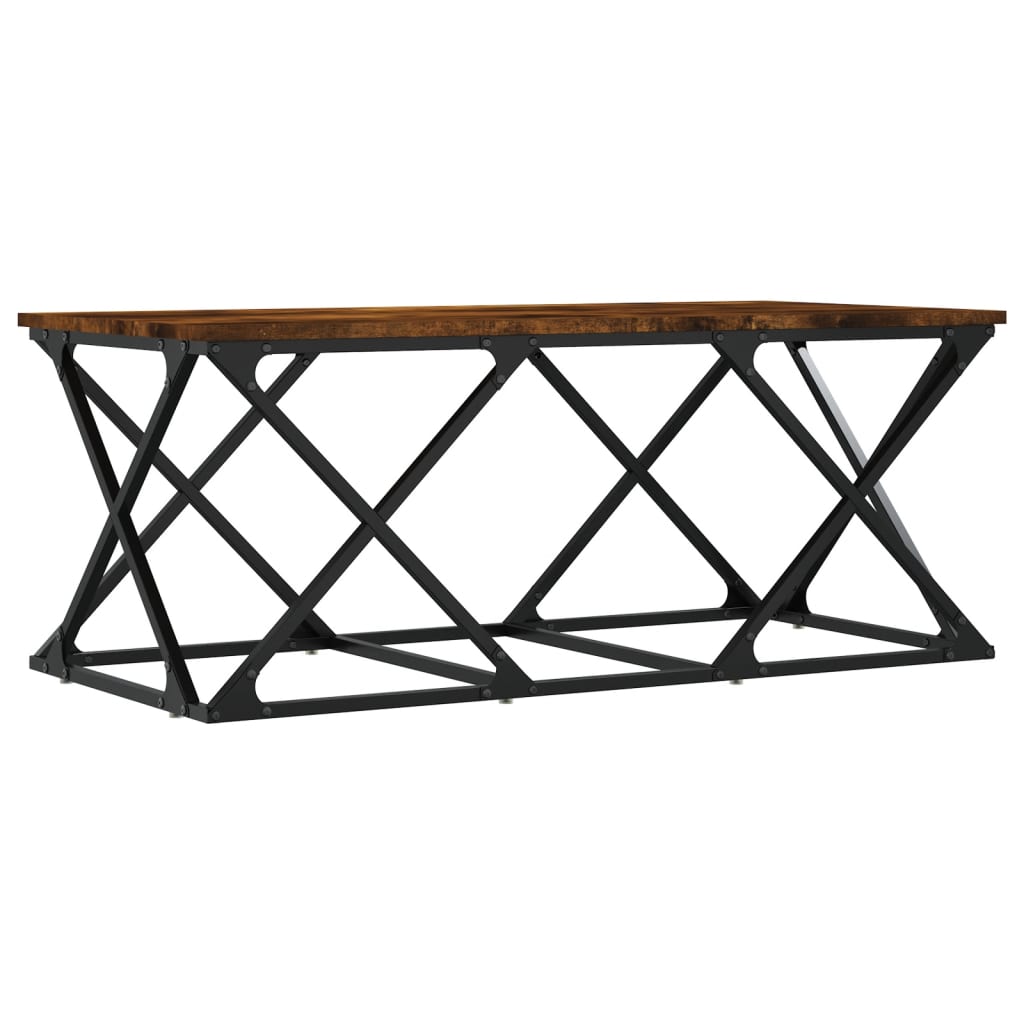 Mesa De Centro Madera De Ingeniería 100X49X40 Cm