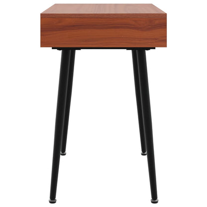 Escritorio Ordenador Cajón Madera Ingeniería Marrón 110X50X75Cm
