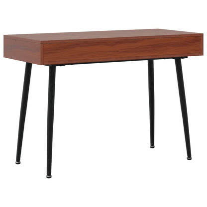 Escritorio Ordenador Cajón Madera Ingeniería Marrón 110X50X75Cm