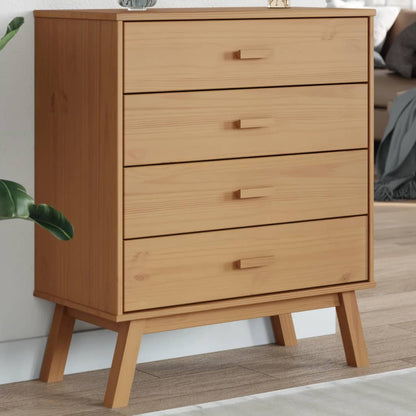 Cómoda De Cajones Olden Madera Maciza De Pino