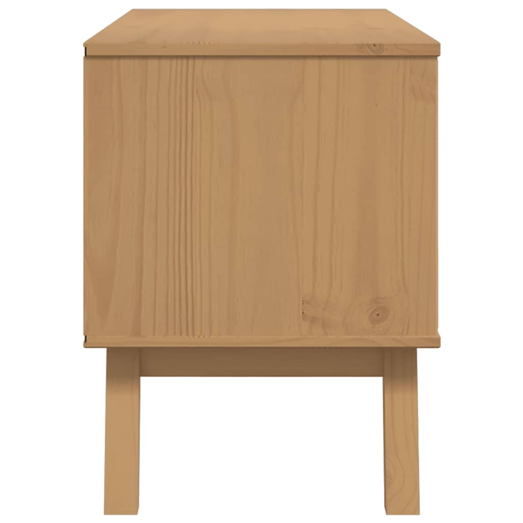 Mueble De Tv Olden Madera Maciza De Pino 114X43X57 Cm