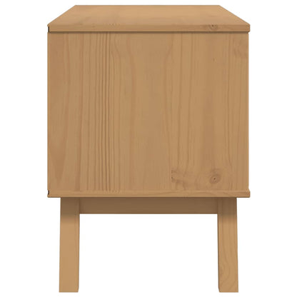 Mueble De Tv Olden Madera Maciza De Pino 114X43X57 Cm