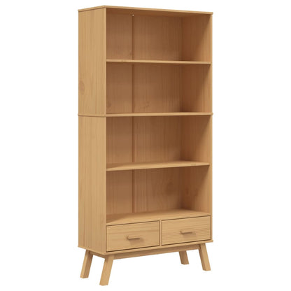 Estantería De 4 Niveles Olden Madera Maciza De Pino