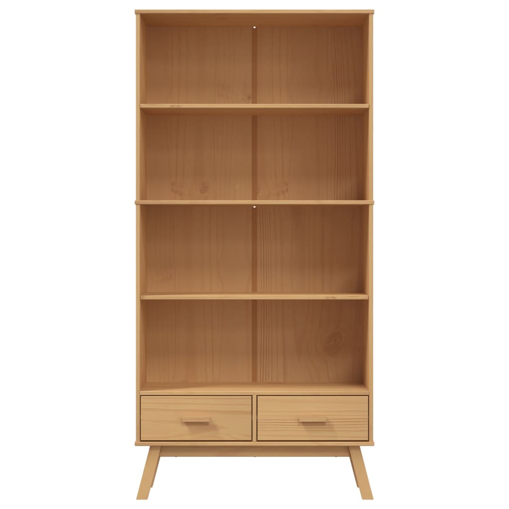 Estantería De 4 Niveles Olden Madera Maciza De Pino