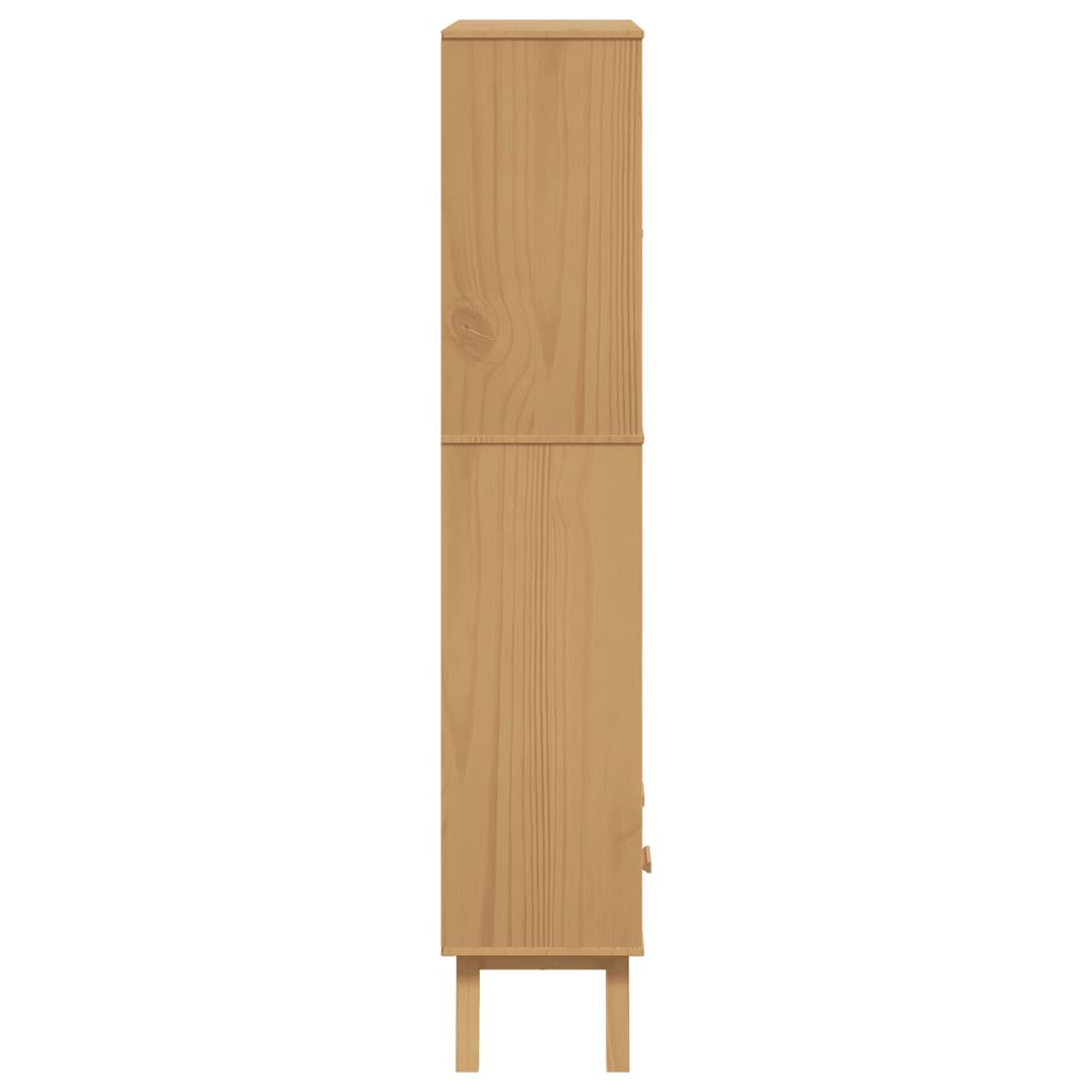 Estantería De 4 Niveles Olden Madera Maciza De Pino