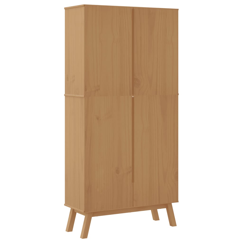 Estantería De 4 Niveles Olden Madera Maciza De Pino
