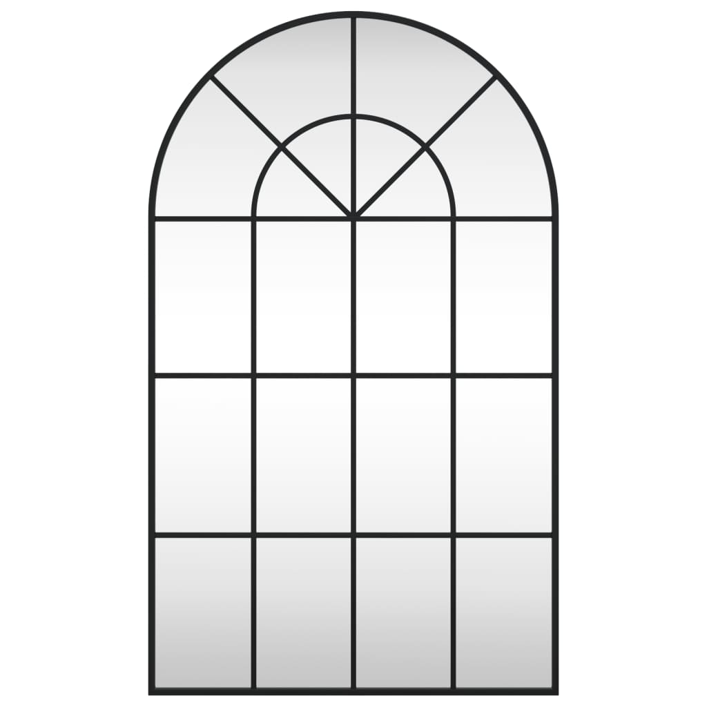 Espejo De Pared Arco De Hierro Negro