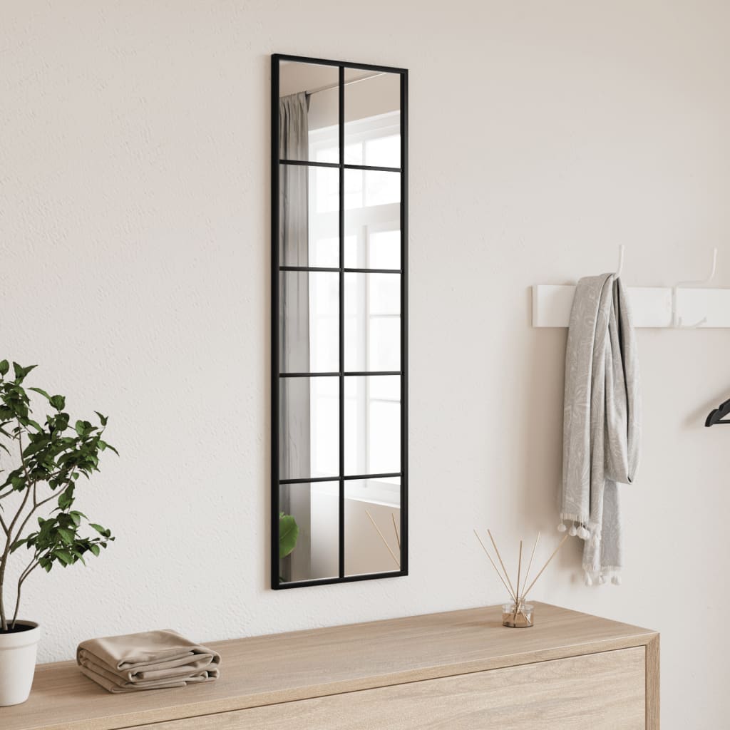 Espejo De Pared Rectangular De Hierro Negro