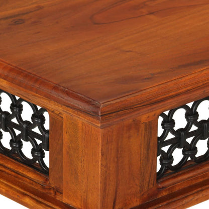 Escritorio Con Cajón Madera Maciza De Acacia