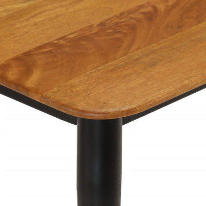 Banco Madera Maciza De Mango Y Hierro 160X40X45 Cm