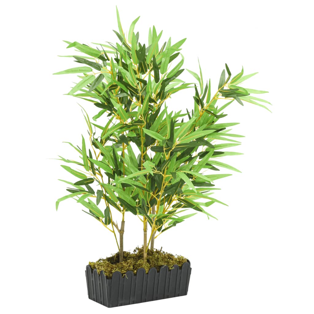 Árbol De Bambú Artificial Con 730 Hojas Verde 120 Cm