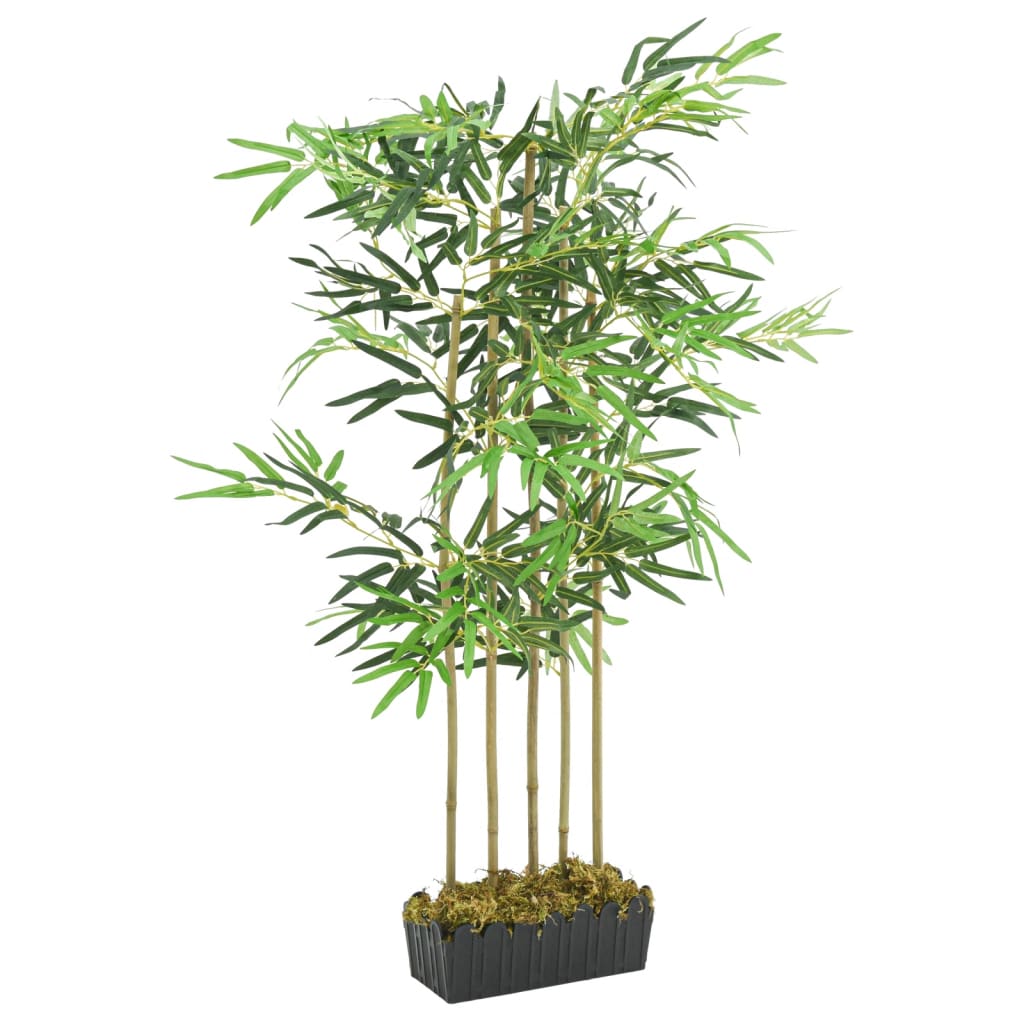 Árbol De Bambú Artificial Con 730 Hojas Verde 120 Cm