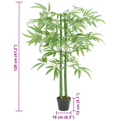 Árbol De Bambú Artificial Con 384 Hojas Verde 120 Cm