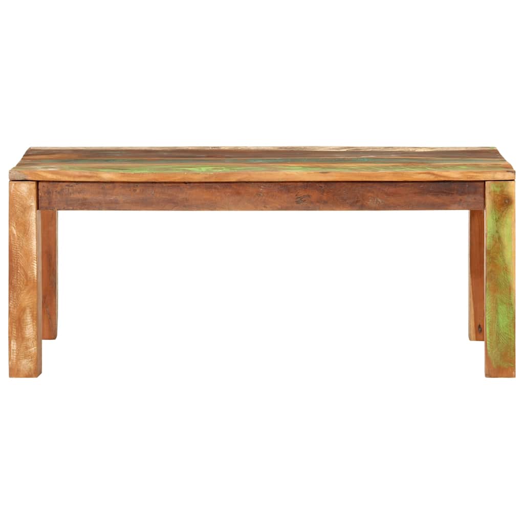 Mesa De Centro Madera Maciza Recuperada 110X55X40 Cm
