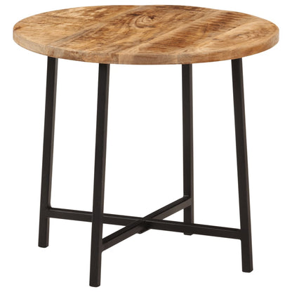 Mesa De Centro Hierro Y Madera Maciza De Mango