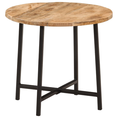 Mesa De Centro Hierro Y Madera Maciza De Mango