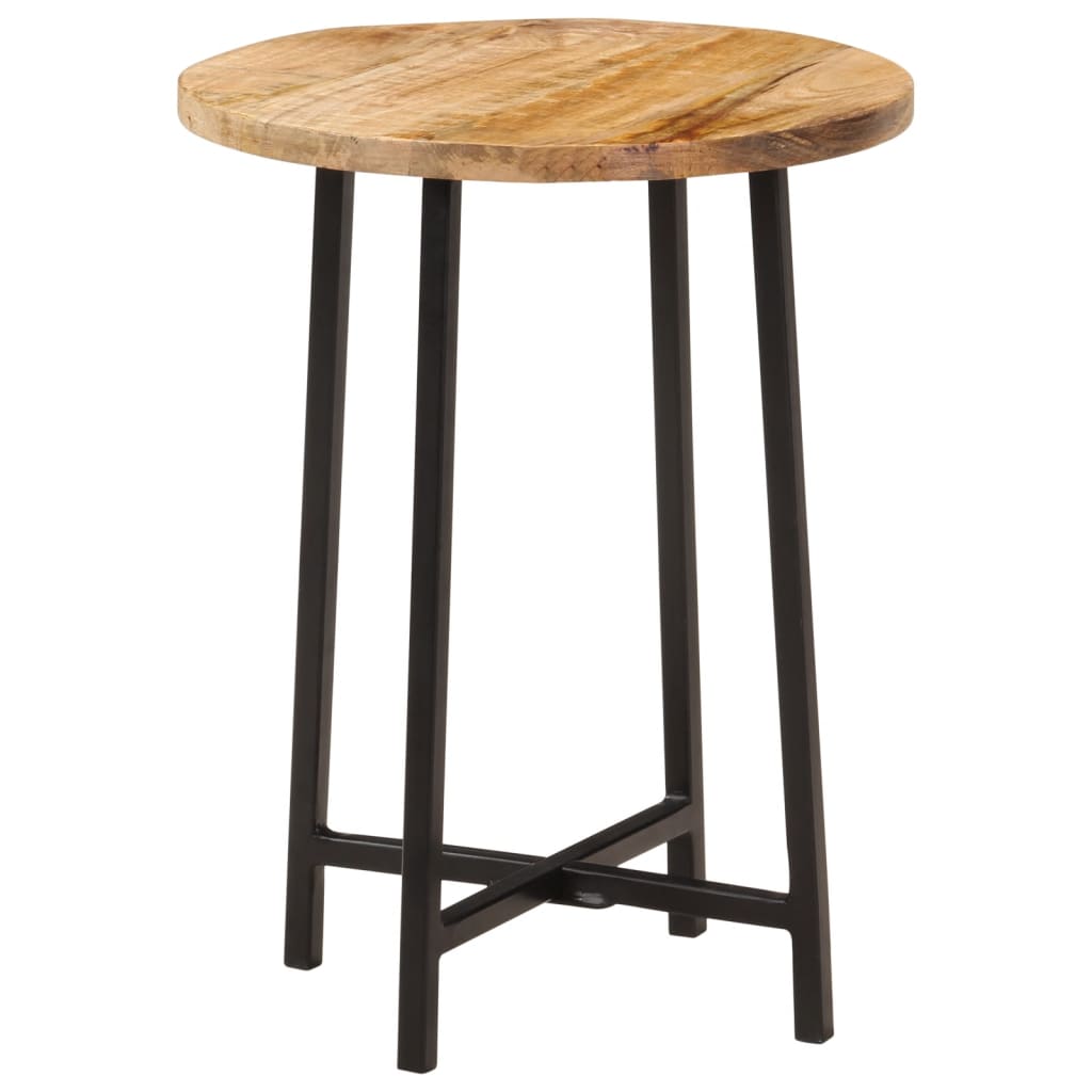 Mesa De Centro Hierro Y Madera Maciza De Mango