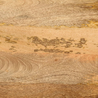 Escritorio Con Cajones Madera Mango Maciza Y Hierro 105X55X70Cm