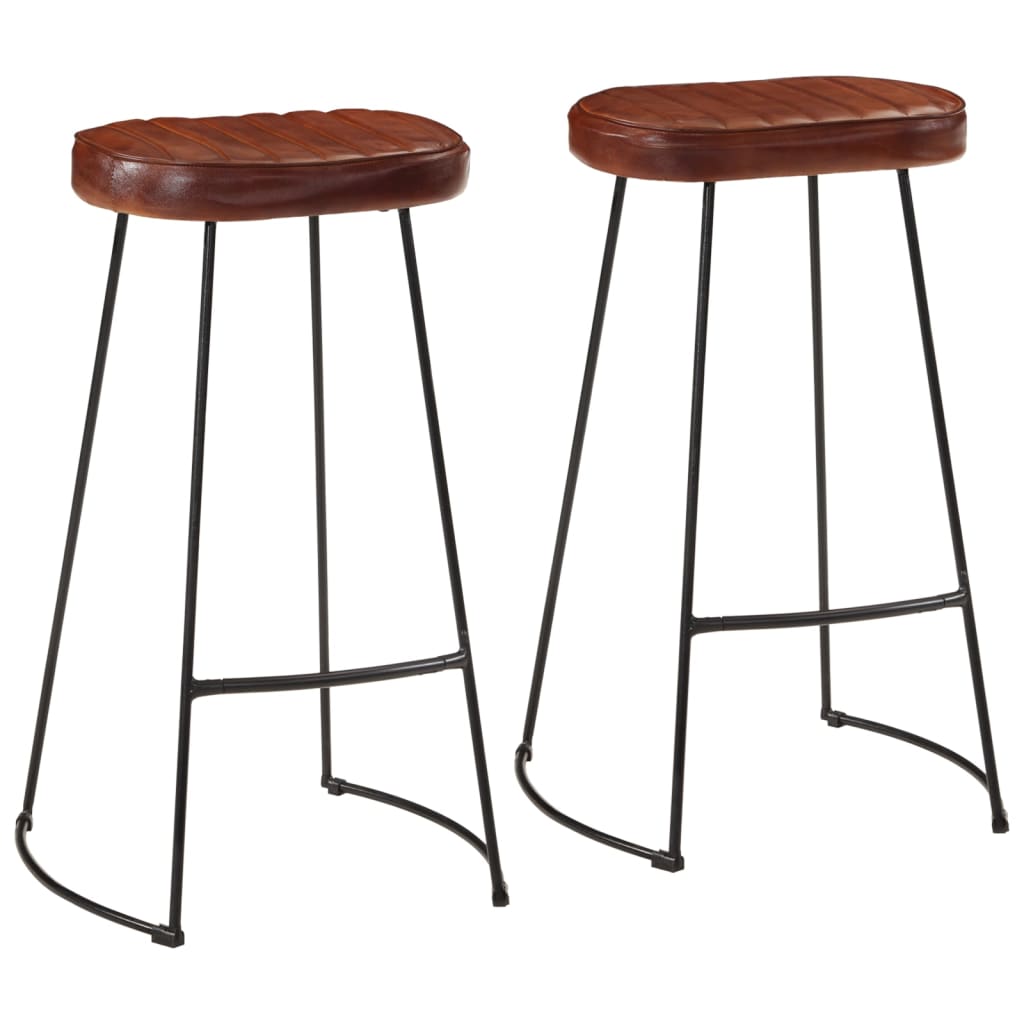 Taburetes De Barra 2 Uds Madera Maciza Mango