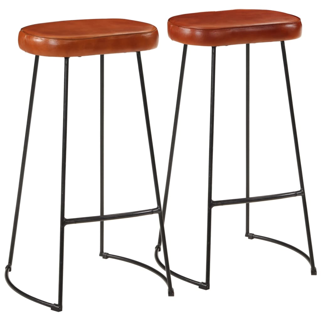 Taburetes De Barra 2 Uds Madera Maciza Mango