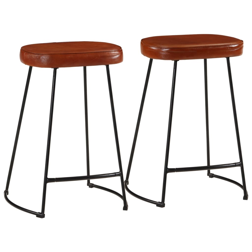 Taburetes De Barra 2 Uds Madera Maciza Mango